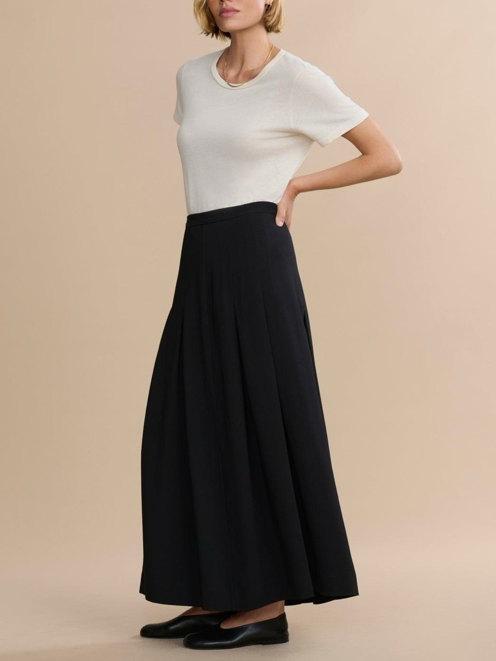 Jenni Kayne Black Florence Maxi Skirt NWT Size Small